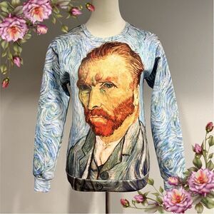 Van Gogh self-portrait Post Impressionism Fine Art Artwork Sweatshirt